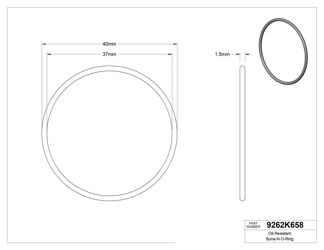 Technical drawing - 9262K658
